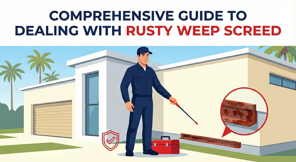 Stucco Champions infographic comparing warm earth-tone stucco versus cool modern white stucco to show the impact on curb appeal.
