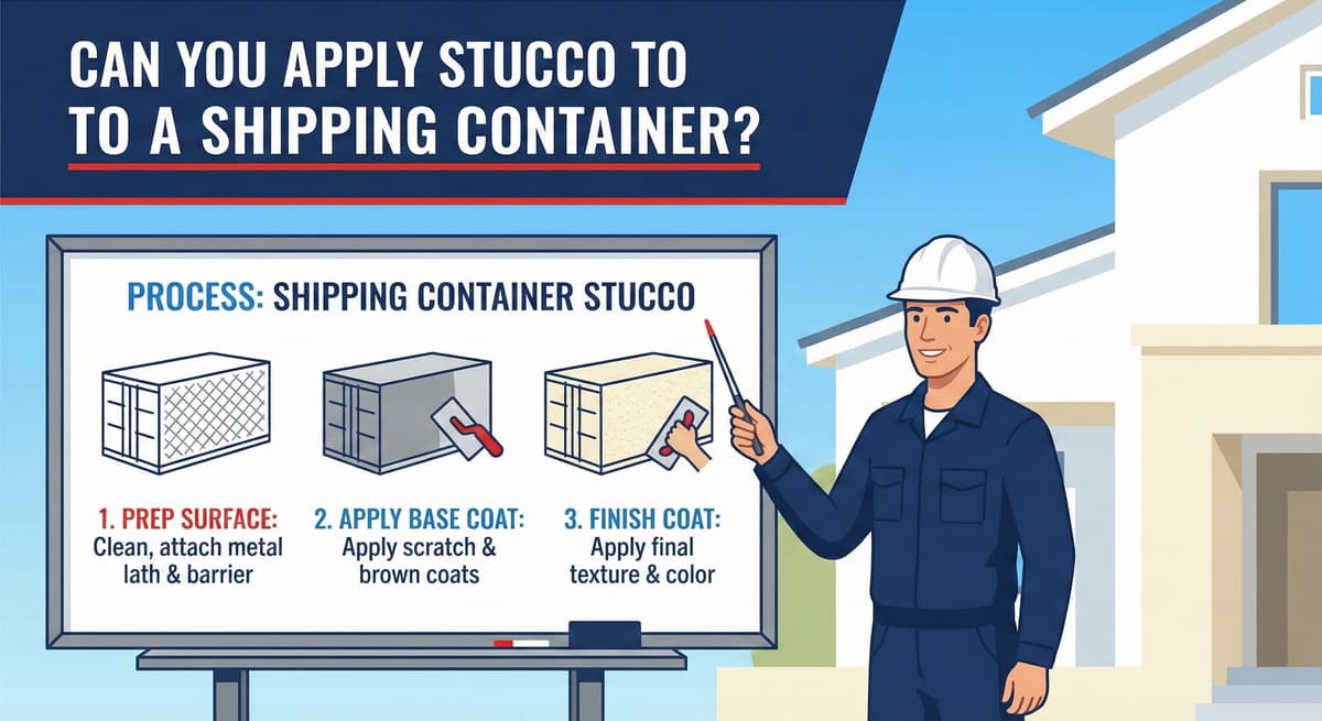 Stucco Champions infographic comparing warm earth-tone stucco versus cool modern white stucco to show the impact on curb appeal.